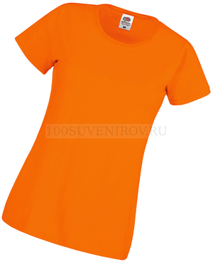 Фото Футболка женская "Original T", оранжевый_S, 100% хлопок, 145 г/м2
