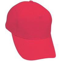 Бейсболка Hit, 5 клиньев,  застежка на липучке; красный; 100% п/э; плотность 135 г/м2 и кепку мужскую