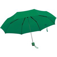 Зонт складной "Foldi", механический, пластиковая ручка, зеленый