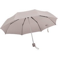 Зонт складной "Foldi", механический, пластиковая ручка, серый