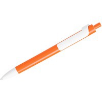FORTE, ручка шариковая, оранжевый/белый, пластик