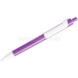 Фото FORTE, ручка шариковая, фиолетовый/белый, пластик