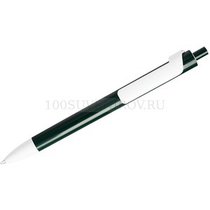 Фото FORTE, ручка шариковая, темно-зеленый/белый, пластик