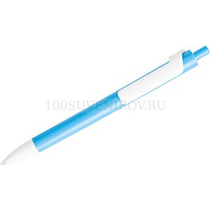 Фото FORTE, ручка шариковая, голубой/белый, пластик