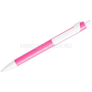Фото FORTE NEON, ручка шариковая, неоновый розовый/белый, пластик
