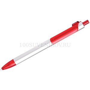 Фото PIANO, ручка шариковая, серебристый/красный, металл/пластик