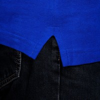 Рубашка поло Virma Stripes, ярко-синяя M