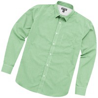 Рубашка "Net" мужская с длинным рукавом, зеленый