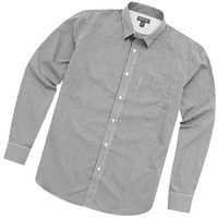 Рубашка "Net" мужская с длинным рукавом, серый