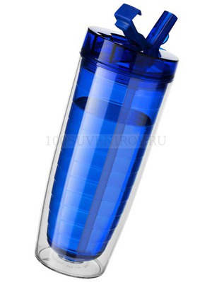 Фото Бутылка "Sippe", синий прозрачный «Avenue»
