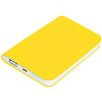 Универсальное зарядное устройство Softi (4000mAh),желтый, 7,5х12,1х1,1см, искусственная кожа,пластик