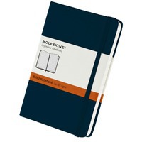 Записная книжка Moleskine Classic (в линейку) в твердой обложке, Pocket (9x14см), голубой сапфир и блокнот для зарисовок