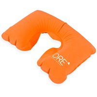 Подушка на шею надувная базовая, оранжевый