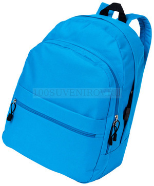 Фото Городской рюкзак TREND с 2 отделениями на молнии и внешним карманом, 27 л., 35 х 17 х 45 см, нагрузка 10 кг. (морская волна)