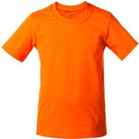 Футболка детская T-Bolka Kids, оранжевая 6 лет (106-116 см)
