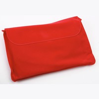 Подушка надувная под голову в чехле, красная