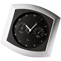 Изображение Часы настенные с термометром и гигрометром