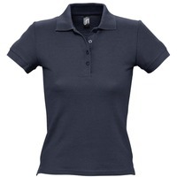 Рубашка поло женская PEOPLE 210, темно-синяя (navy) XXL