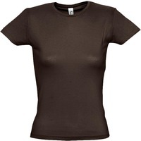 Футболка женская MISS 150, шоколадно-коричневая XL