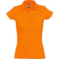 Рубашка поло женская Prescott women 170, оранжевая L
