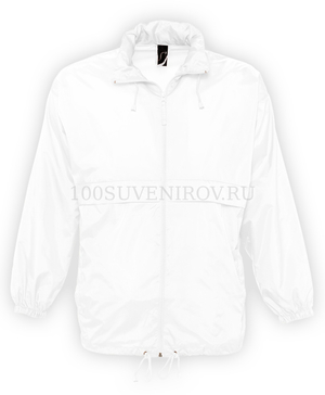 Легкая куртка мужская белая из нейлона