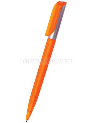Фото Ручка шариковая "Арлекин", оранжевая (оранжевый, серебристый)