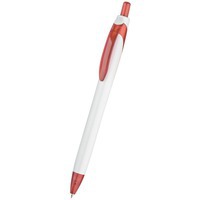 Ручка шариковая Каприз, белая/красная