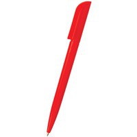 Пластиковая промо-ручка шариковая МИЛЛЕНИУМ, синие чернила, d0,9 х 13,8 см, красная