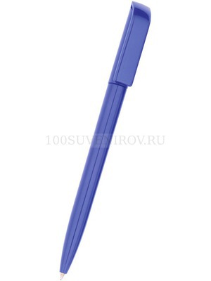 Фото Пластиковая промо-ручка шариковая МИЛЛЕНИУМ, синие чернила, d0,9 х 13,8 см, синяя (синий)