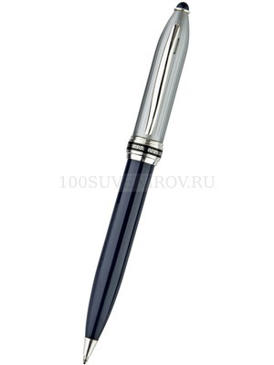 Фото Металлическая шариковая ручка "НЕАПОЛЬ", синяя с серебристым колпачком