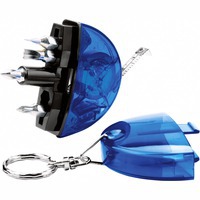 Брелок-рулетка для ключей с набором отверток и фонариком
