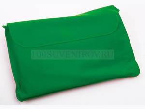 Фото Подушка надувная под голову в чехле, зеленая (зеленый)