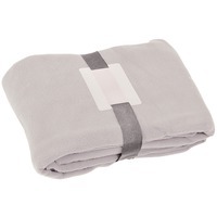 Плед Уютный с карманами для ног;  серый, 130x150см, 260 гр. вышивка