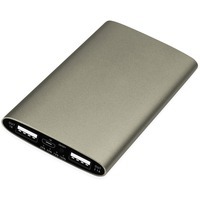 Портативное зарядное устройство Мун с 2-мя USB-портами, 4400 mAh, бронзовый и портативная зарядка в автомобиле