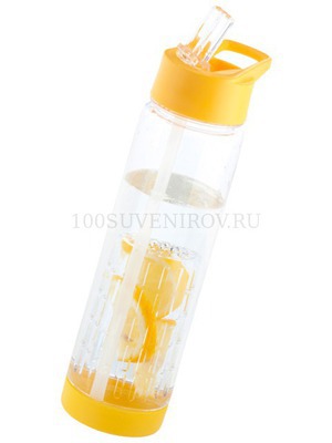 Фото Бутылка "Tuttu Frutti" с отделением для фруктов, желтый
