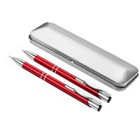 Набор "Dublin": ручка шариковая, карандаш механический, красный
