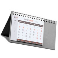 Календарь настольный, серый
