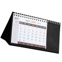 Календарь настольный, черный