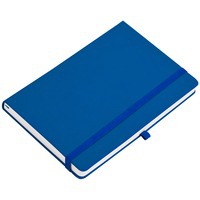 Бизнес-блокнот А5  Silky, синий,  твердая обложка,  в клетку и ежедневник в подарок женщине