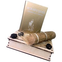 Подарочный чайный набор «Мудрые решения»: книга Афоризмы и притчи Конфуция и чай Пуэр