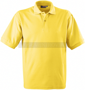 Фото Рубашка поло "Boston" мужская (светло-желтый) 2XL