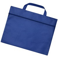 Промо-сумка для документов БЕРН на молнии под брендирование, 38,5 х 30 см, синий классический