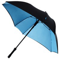 Мужской зонт трость Square, полуавтомат 23, черный/синий и зонт трость мужской с деревянной ручкой