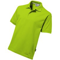Рубашка поло "Cotton" мужская, зеленое яблоко, S