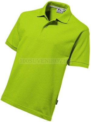 Фото Рубашка поло "Cotton" мужская (зеленое яблоко) S