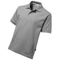 Изображение Рубашка поло Forehand мужская, стальной серый, люксовый бренд Slazenger