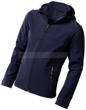 Фото Куртка софтшел Langley мужская, темно-синий «Elevate», XL