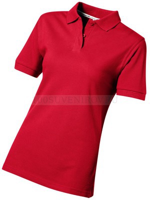Фото Рубашка поло женская (темно-красный) XL