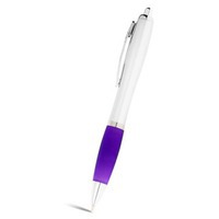 Фотография Ручка шариковая Nash, серебряный/фиолетовый, черные чернила