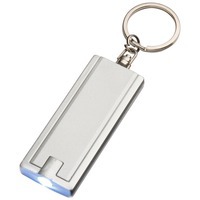 Брелок-фонарик для ключей Castor, серебристый/серый
